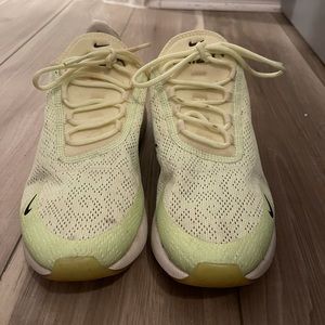 Green Nike air max sneakers